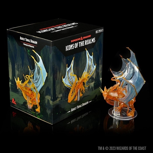 DnD - Adult Topaz Dragon - Icons of the Realms Premium DnD Figur